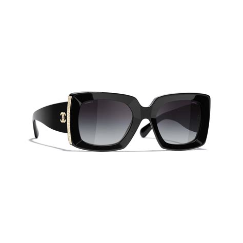 chanel rectangle glasses|Chanel oversized square sunglasses.